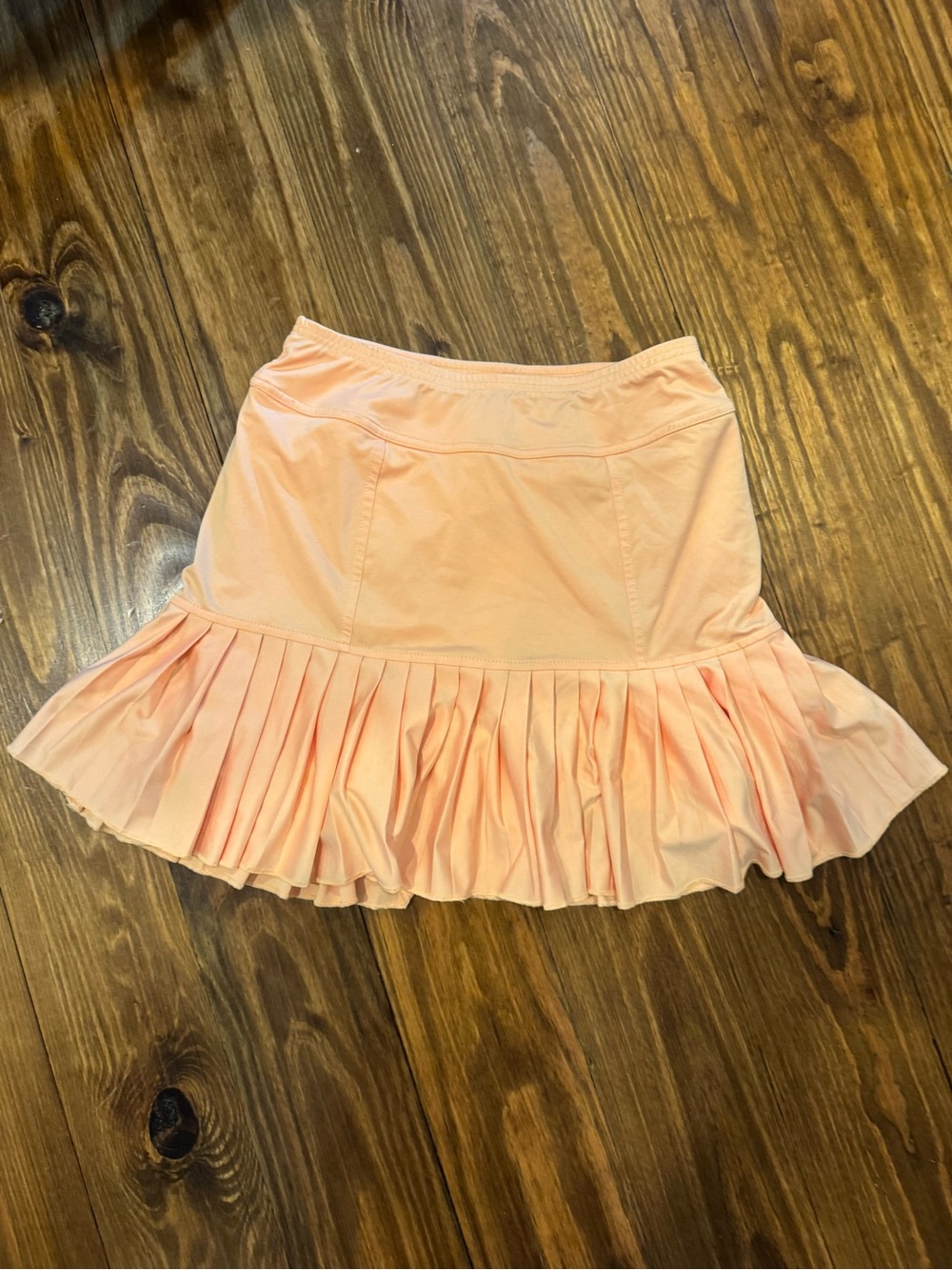 Jofit Orange Pleated Athletic Skirt